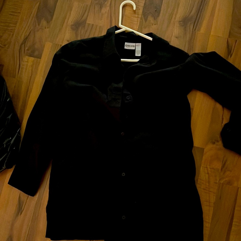 Black button up shirt